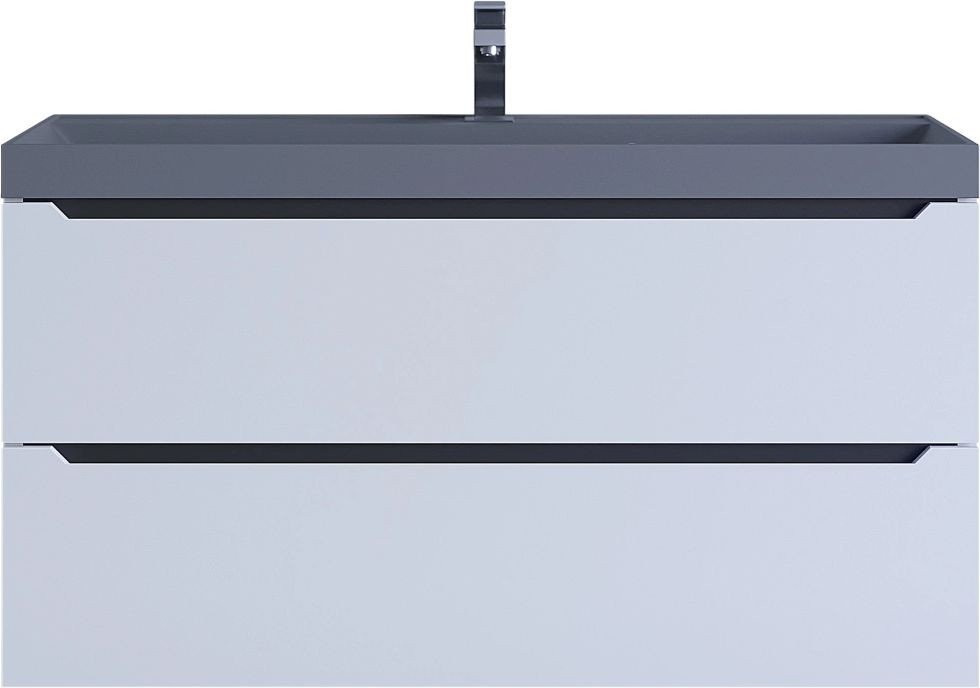Uperwood Тумба с умывальником Tanos-Classic Quartz 100 см (белый графит/бетон)