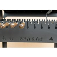 Мангал для дачи Вулкан Гриль М XL 5 мм на колесах