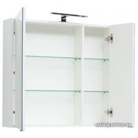  Aquanet Шкаф с зеркалом Остин 85 00203924 (белый)