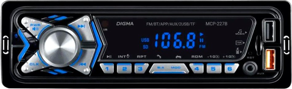 USB-магнитола Digma MCP-227B