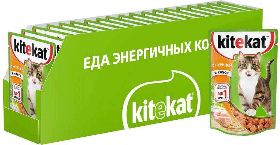 

Пресервы Kitekat с курицей в соусе 28x85 г