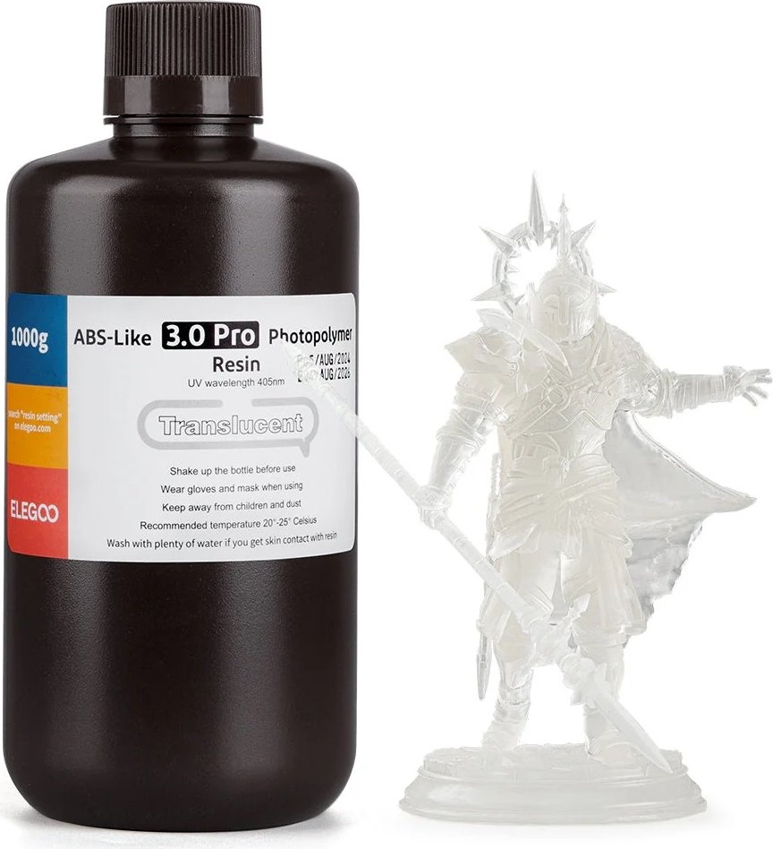 

Фотополимер Elegoo ABSlike V3.0 Pro 1кг (полупрозрачный)