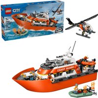 Конструктор LEGO City 60504 Спасательный катер и вертолет береговой охраны