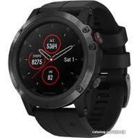 Умные часы Garmin Fenix 5X Plus Sapphire (черный)
