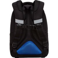 Школьный рюкзак Grizzly RB-452-3f (черный/синий)