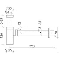 Сифон Ceramica Nova 70002CH