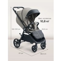 Коляска прогулочная «книга» Happy Baby Sensa (grey)