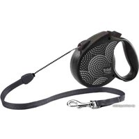 Поводок-рулетка Triol Flexi Life Bubbles S 11111025 (черный/серый)