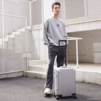 Чемодан-спиннер Ninetygo All-round Guard Luggage 20" (серебристый)