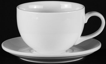 Чашка с блюдцем Chan Wave Classic Шоко фк876