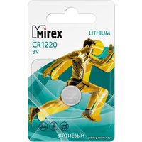 Батарейка Mirex CR1220 литиевая блистер 1 шт. 23702-CR1220-E1