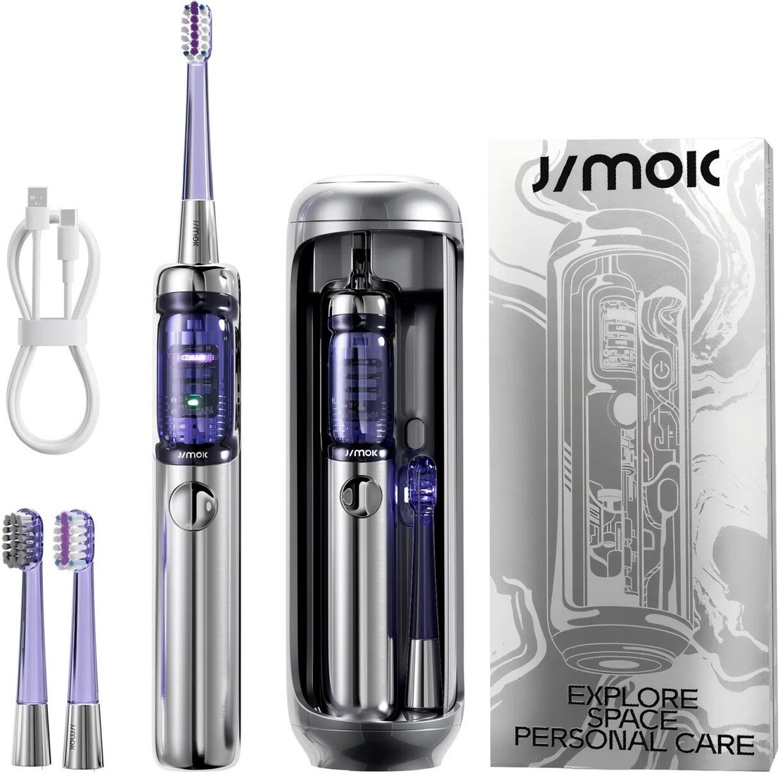 Электрическая зубная щетка JIMOK J6 (серебристый)