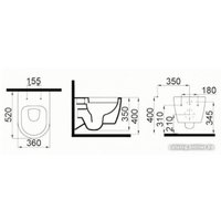 Унитаз подвесной iDevit Alfa 152.4.501.8088+152.7.312.088+SETK3104-2616-001-1-8