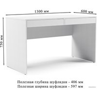 Стол Mio Tesoro Велия МВ-01П (белый)