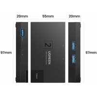 KVM переключатель Ugreen CM618 15149 (черный)