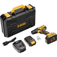 Дрель-шуруповерт Denzel CDQ-20 (с 2-мя АКБ, кейс)