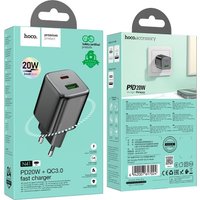 Сетевое зарядное Hoco N41 (черный)