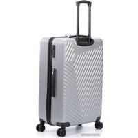 Чемодан-спиннер Torber T1919L 77 см (серебристый)