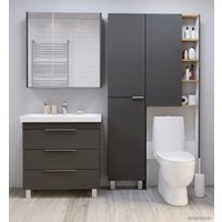  1Марка Тумба под умывальник Gaula 60Н 3я У92545 (черный)