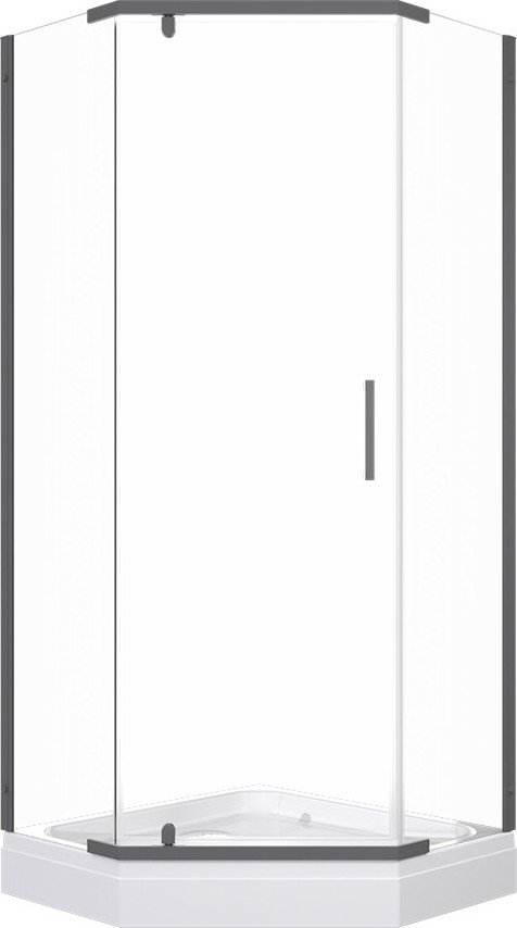 

Душевой уголок Triton Дека Графит 90х90 (с поддоном)