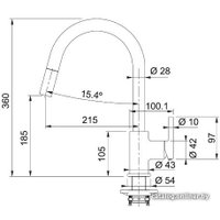 Смеситель Franke Lina 115.0626.056 (графит)