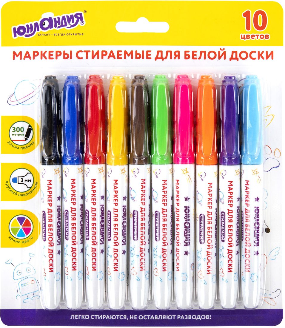 

Набор маркеров Юнландия Colorway 152100 (10 шт)
