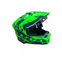 Мотошлем AIM JK802Y 802Y-016-YS (Y/S, зеленый/синий)