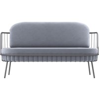 Диван Sheffilton SHT-DS286 (стальной серый/каттара/графит муар)