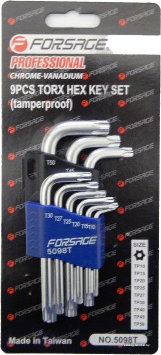 Набор ключей FORSAGE 5098T 9 предметов