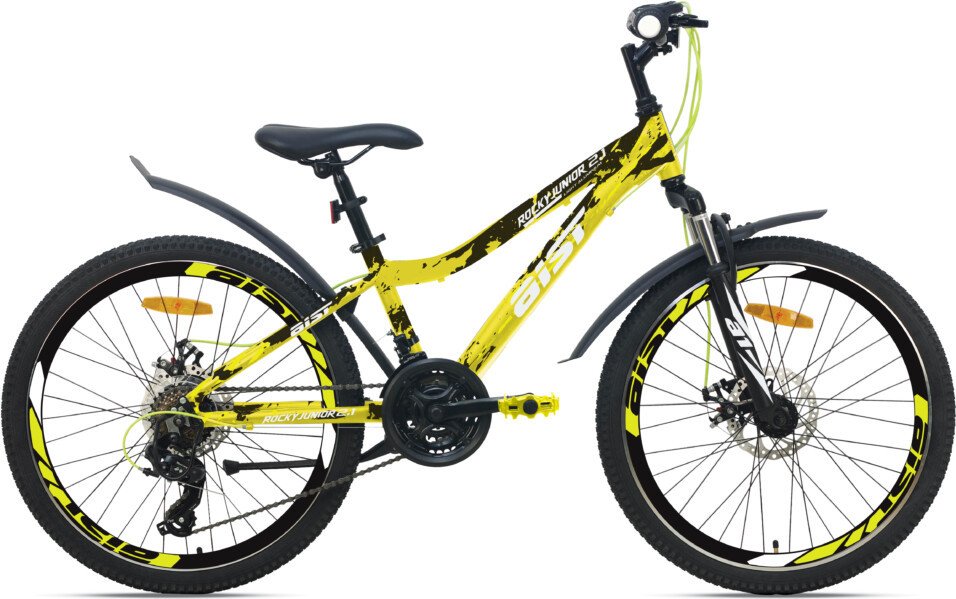 Велосипед AIST Rocky Junior 2.1 2025 (желтый)