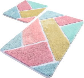 

Коврик для ванной Primanova Colors DR-63007 (розовый/голубой)