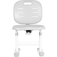 Ученический стол Anatomica Ara с подставкой для книг и выдвижным органайзером (белый/серый)