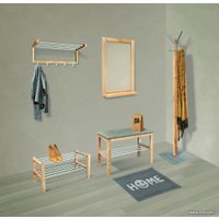 Вешалка для одежды Sheffilton Альберо SHT-CR11 985627 (прозрачный лак/алюминий металлик)