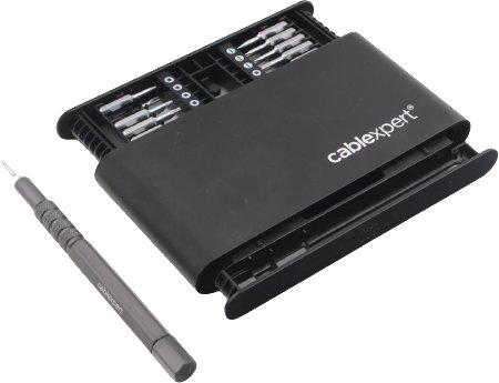

Набор отвертка с битами Cablexpert TK-SD-09R (21 предмет)