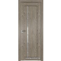 Межкомнатная дверь ProfilDoors 2.70XN L 40x200 (каштан темный, стекло дождь белый)