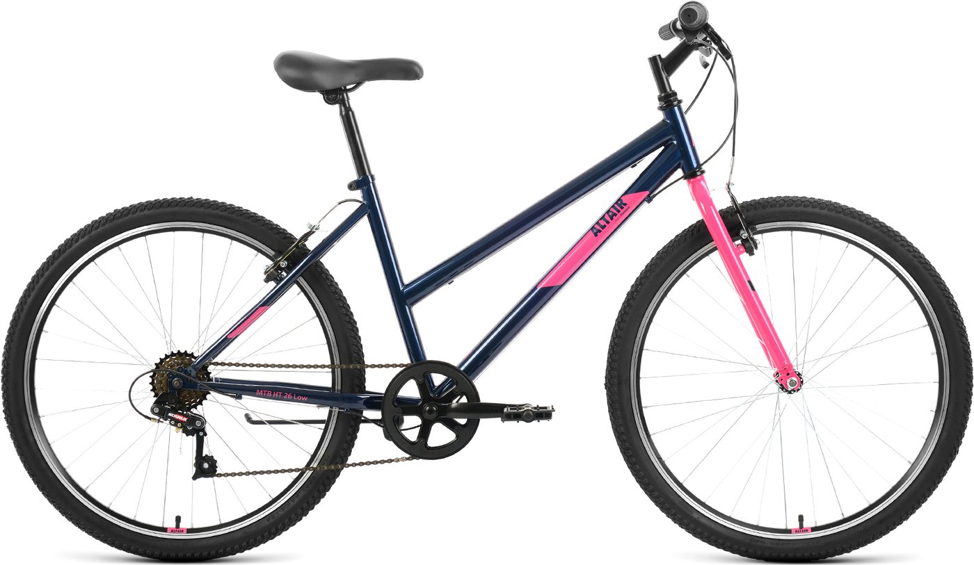 

Велосипед Altair MTB HT 26 Low р.17 2022 (темно-синий/розовый)