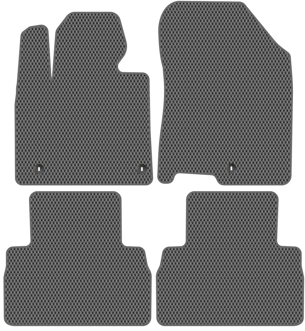 

Комплект ковриков для авто Alicosta Hyundai Santa Fe IV (suv 5 мест / TM) 2018 - 2021 (серый, ромб)