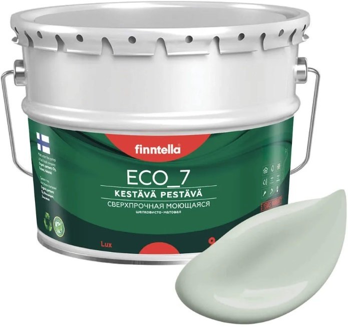 

Краска Finntella Eco 7 Akaatti F-09-2-9-FL057 9 л (светло серо-зеленый)