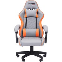 Игровое (геймерское) кресло CHAIRMAN CH28 (экокожа, серый/оранжевый)