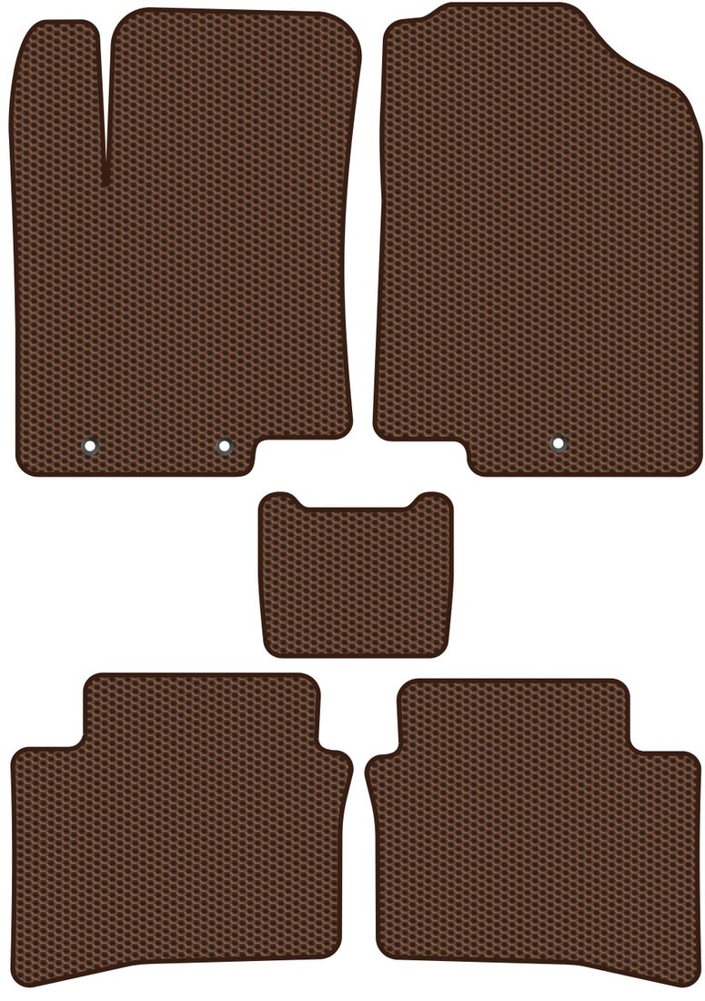 

Комплект ковриков для авто Alicosta Kia Rio III (хэтчбек 5 дв, седан / QB) 2011 - 2017 (коричневый, сота)