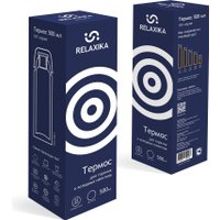 Термос Relaxika 101 500мл (темно-синий)