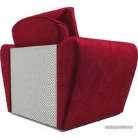 Кресло-кровать Мебель-АРС Квартет (бархат, красный Star Velvet 3 Dark Red)
