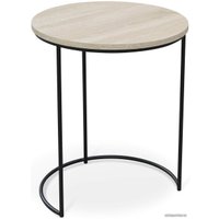 Журнальный столик Sheffilton SHT-CT7 (дуб беленый/черный муар)