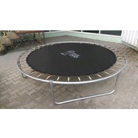 Батут Atlas Sport 312 см - 10ft (с лестницей, внутренняя сетка, синий)