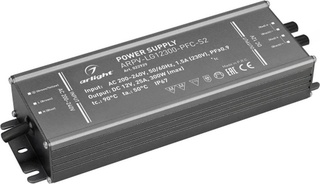 Блок питания Arlight ARPV-LG12300-PFC-S2 12V 300W IP67 022929(1)