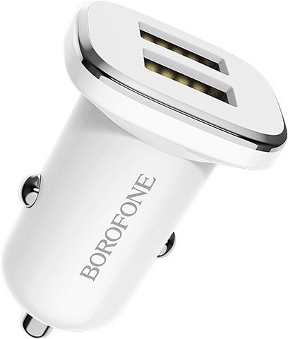 

Автомобильное зарядное Borofone BZ12 (белый)