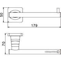 Держатель для туалетной бумаги Rose RG1505H