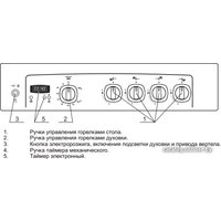 Кухонная плита GEFEST 5100-03 (стальные решетки)