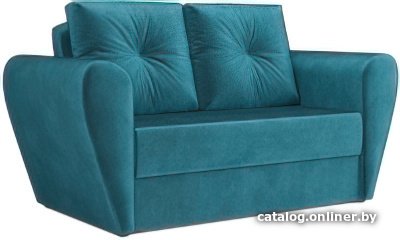 Диван Мебель-АРС Квартет (бархат сине-зеленый Star Velvet 43 Black Green)