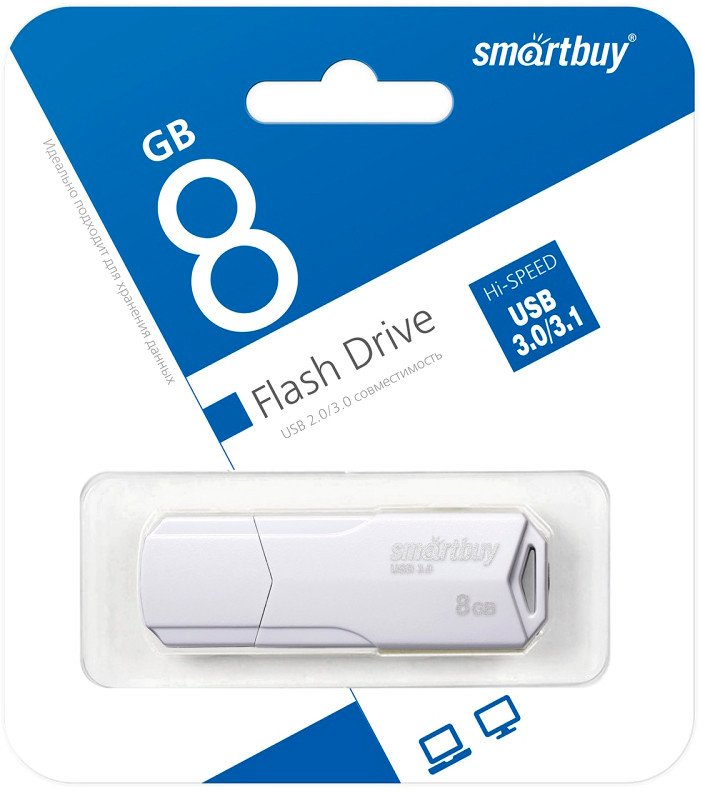 

USB Flash SmartBuy Clue 3.0 8GB (белый)